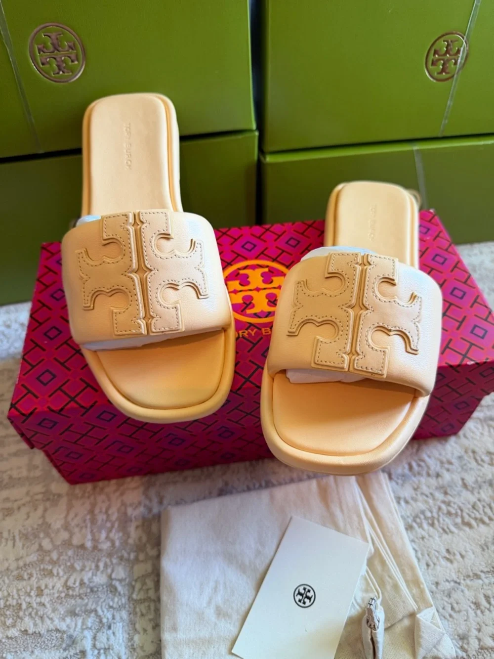 Tory Burch Double T Sport Slide Sandals